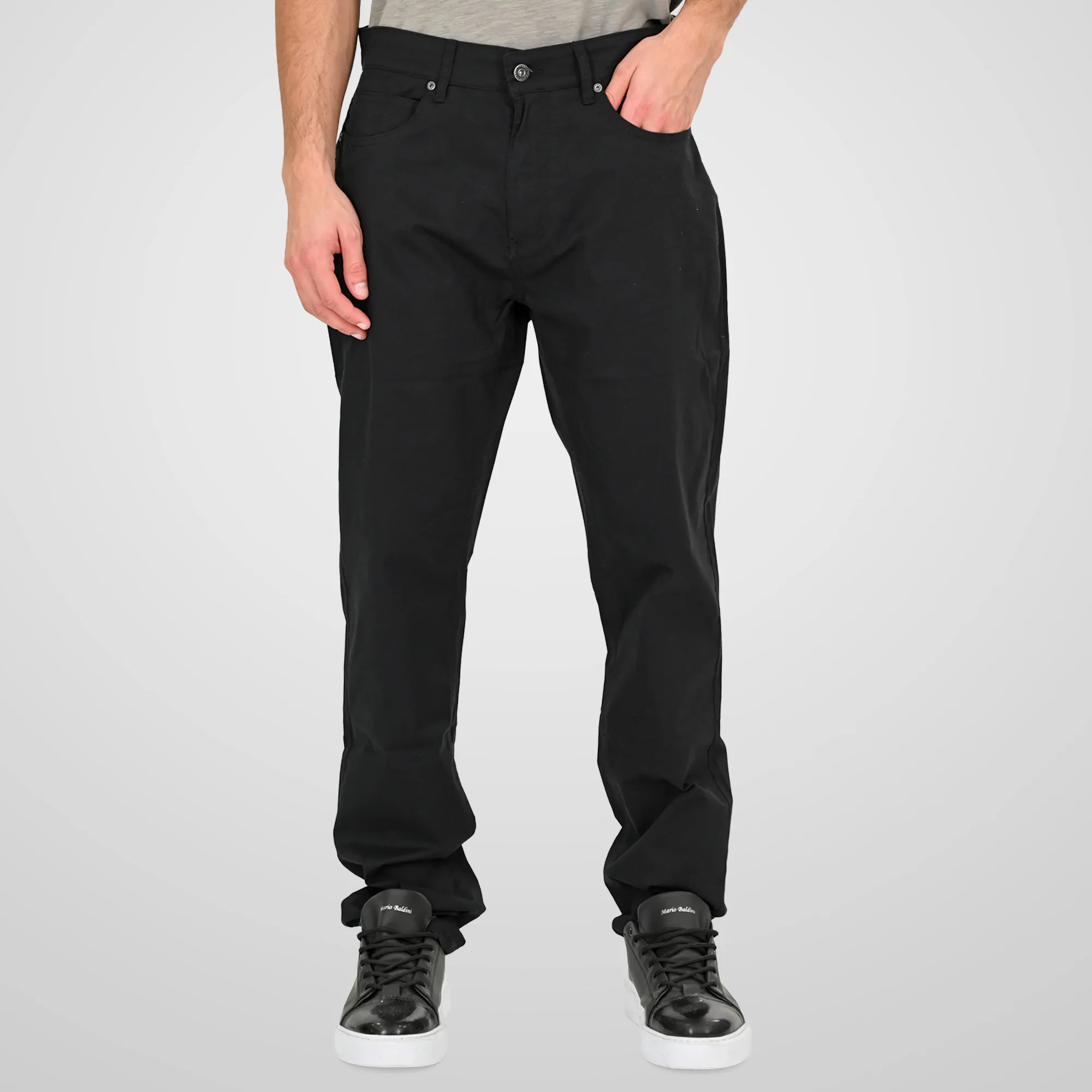 Double Πεντάτσεπο Casual Παντελόνι FP-4103 Black