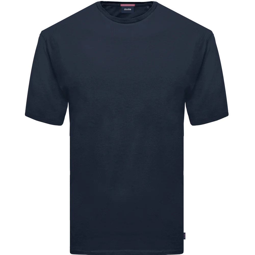 TS-2021SA Double T-Shirts (Μεγάλα Μεγέθη) navy