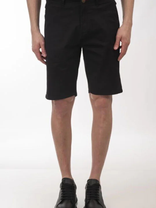 Double Ανδρική Βερμούδα Chino Double 251MSHO-7019 Black