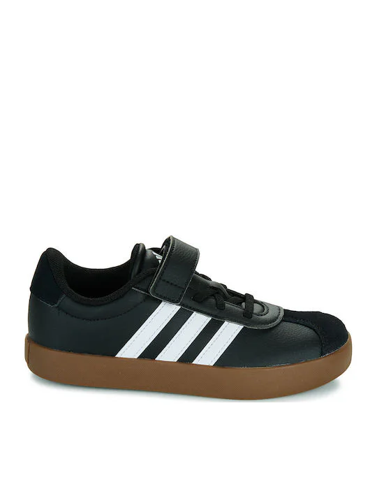Adidas VL Court 3.0 El C Παιδικά Sneakers με Σκρατς Μαύρα ID9154
