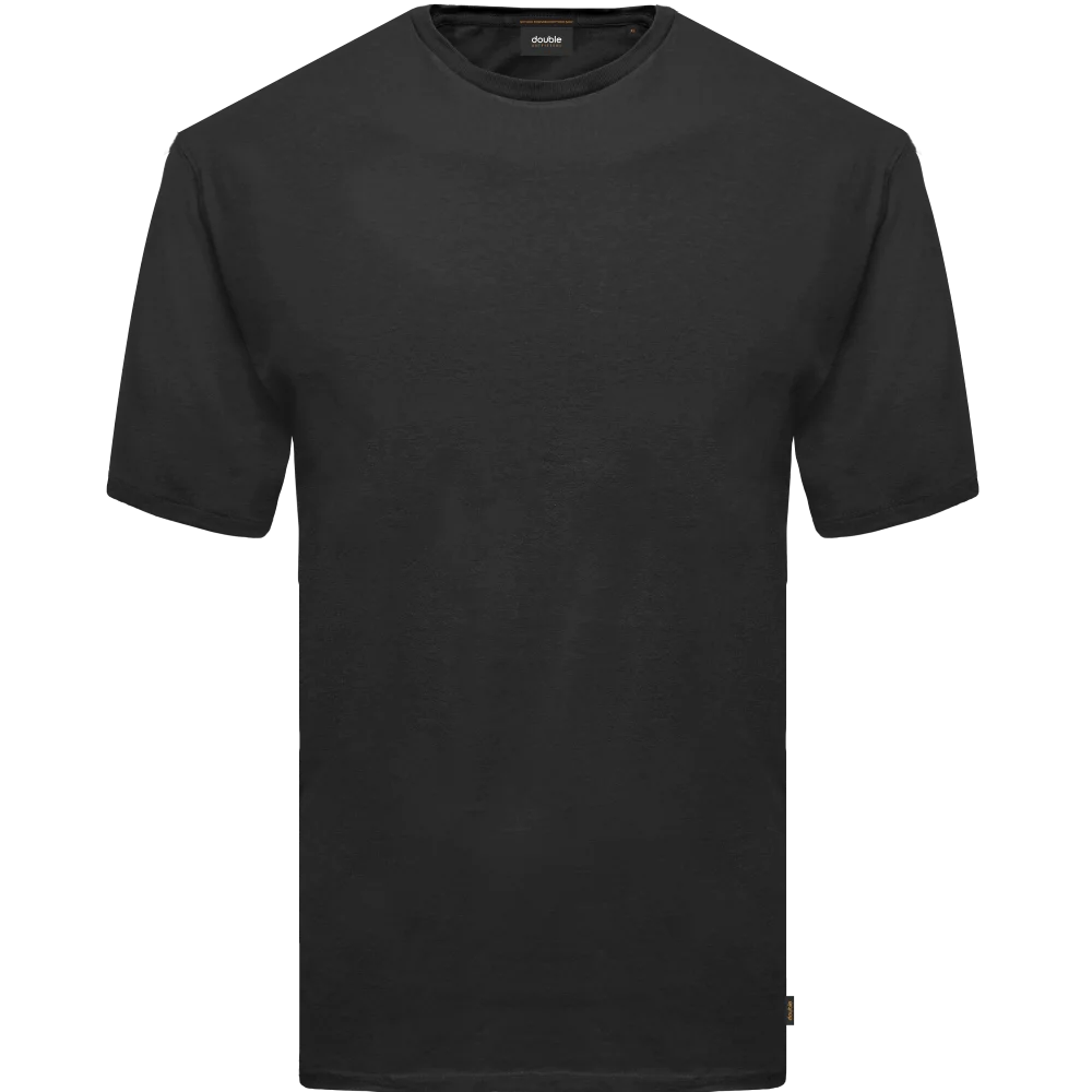 TS-2021SA Double T-Shirts (Μεγάλα Μεγέθη) Black