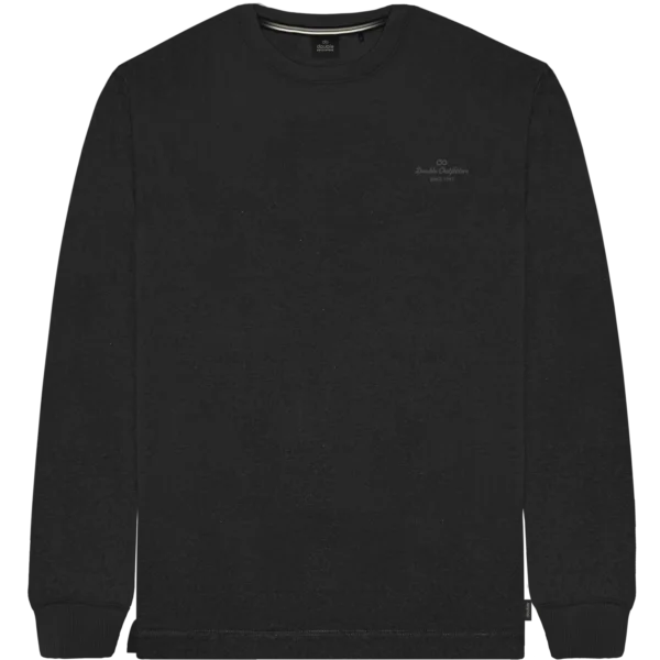 Double Μακρυμάνικο μπλουζάκι Μαύρο 252TS-9073 Pure Black