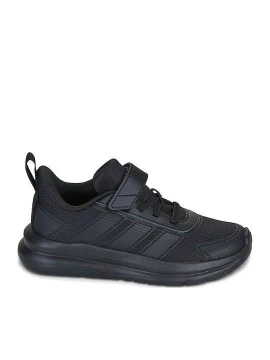 Adidas Tensaur Παιδικά Sneakers με Σκρατς Μαύρα KJ6691