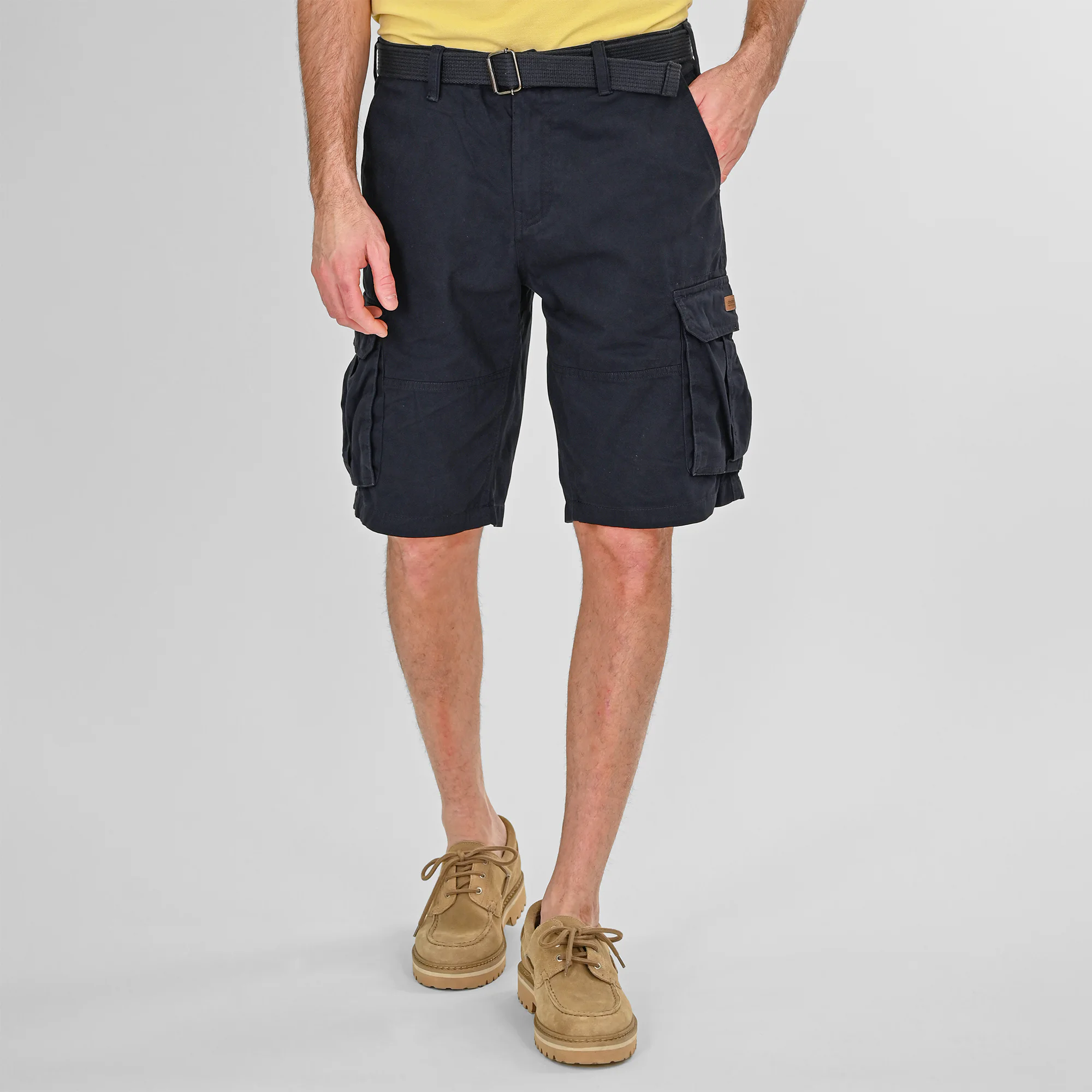Double Cargo Βερμούδα με ζώνη 261MSHO-7029 Navy