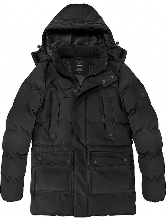 MJK-173VA Double Χειμωνιάτικο Μπουφάν Puffer Black