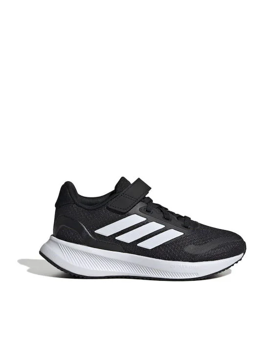 Adidas Runfalcon 5 Αθλητικά Παιδικά Παπούτσια Running με Σκρατς Core Black / Cloud White IE8574