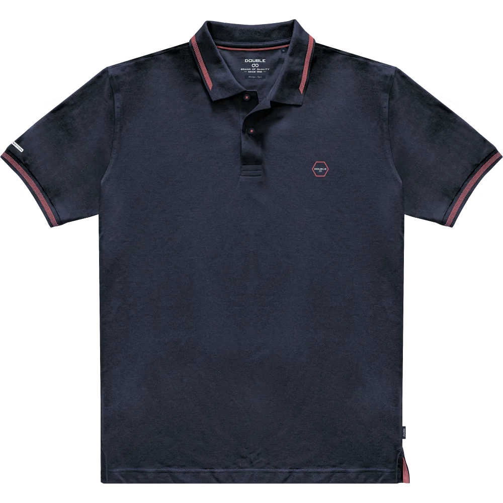 PS-307SA Double Polo Pique (Μεγάλα Μεγέθη) Navy