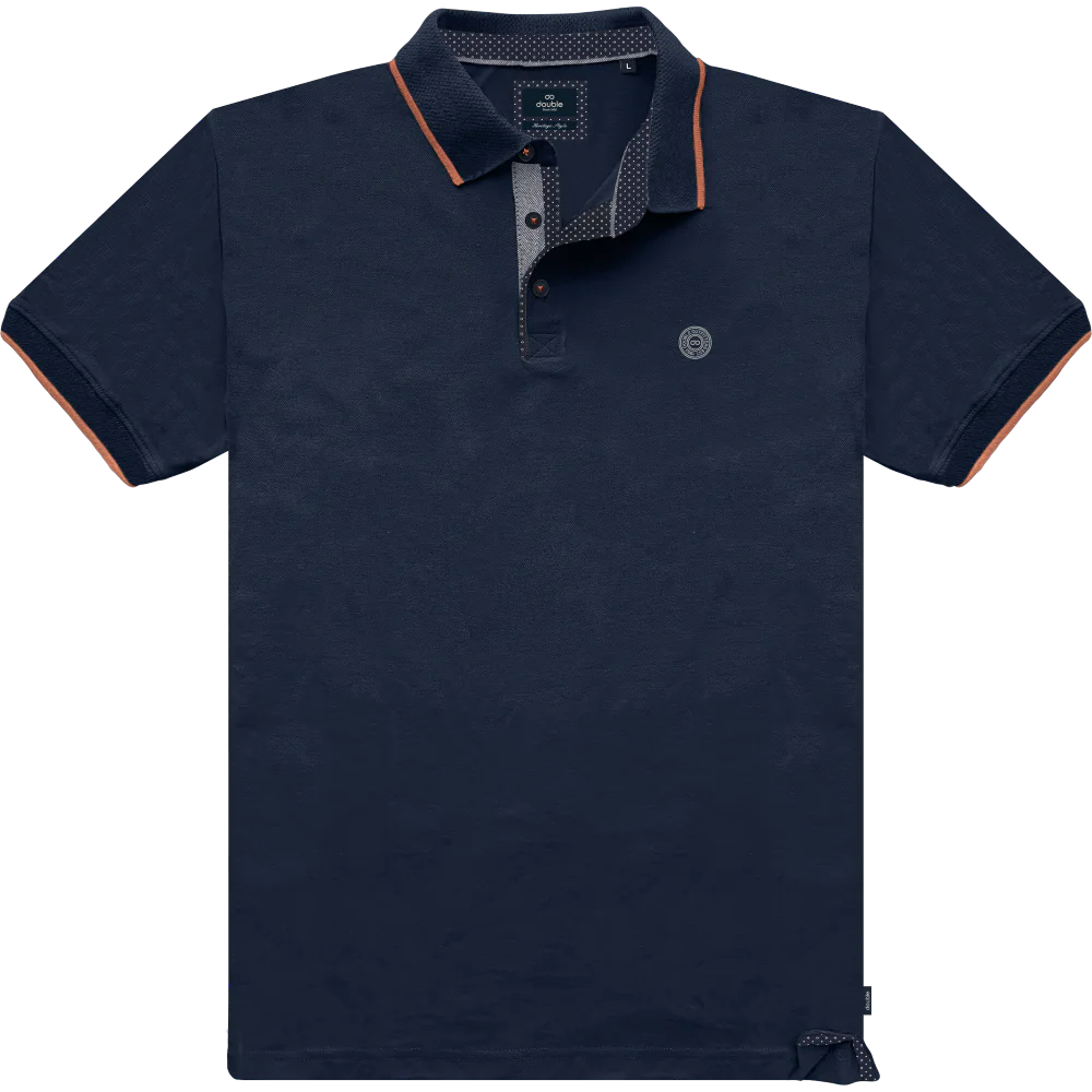 PS-311SA Double Polo Pique (Μεγάλα Μεγέθη) Navy