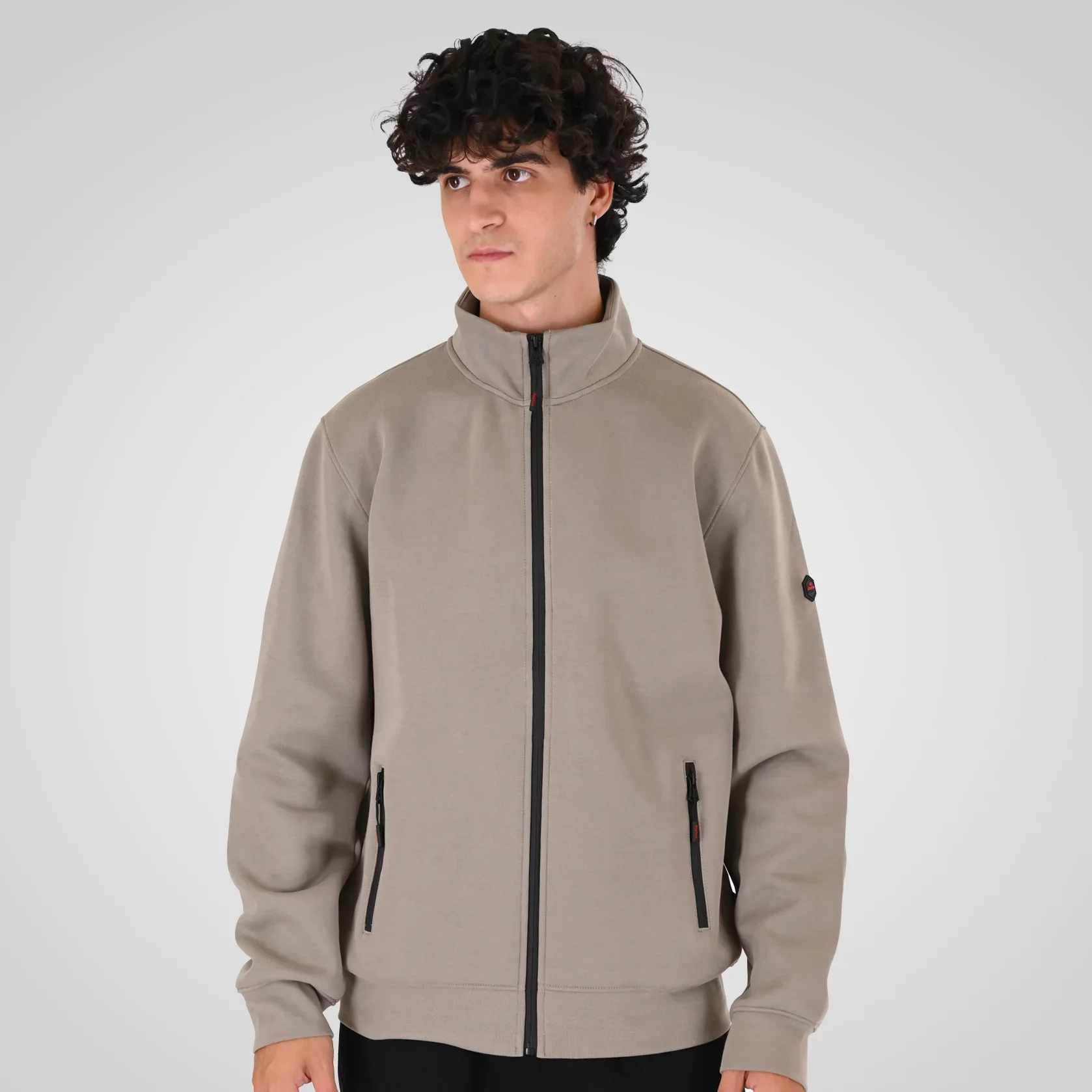 Double Ζακέτα 262MTOP-1158 Smoke Beige