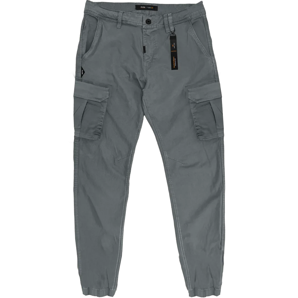 CCP-416A Double Cargo Pants With Elastic Tape Hem (Μεγάλα Μεγέθη) Cement