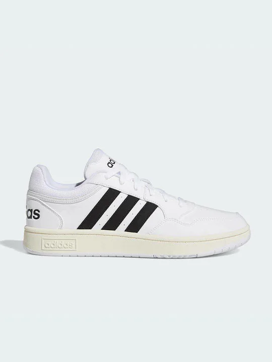 GY5434 Adidas Hoops 3.0 Sneakers (Cloud White / Core Black / Chalk White)