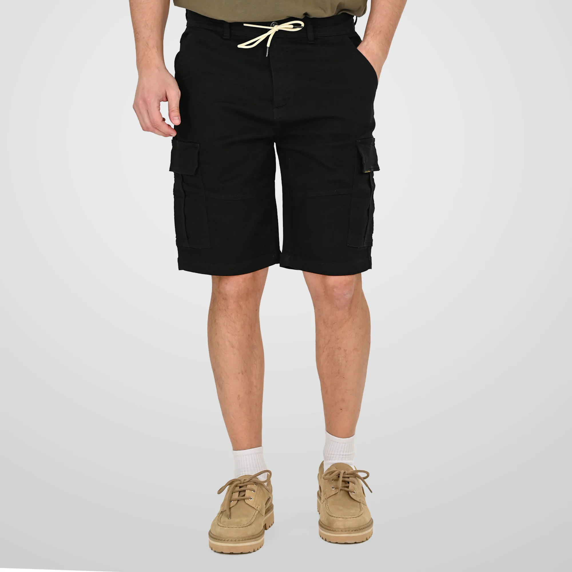 Double Ανδρική Βερμούδα Cargo 261MSHO-7070 Black