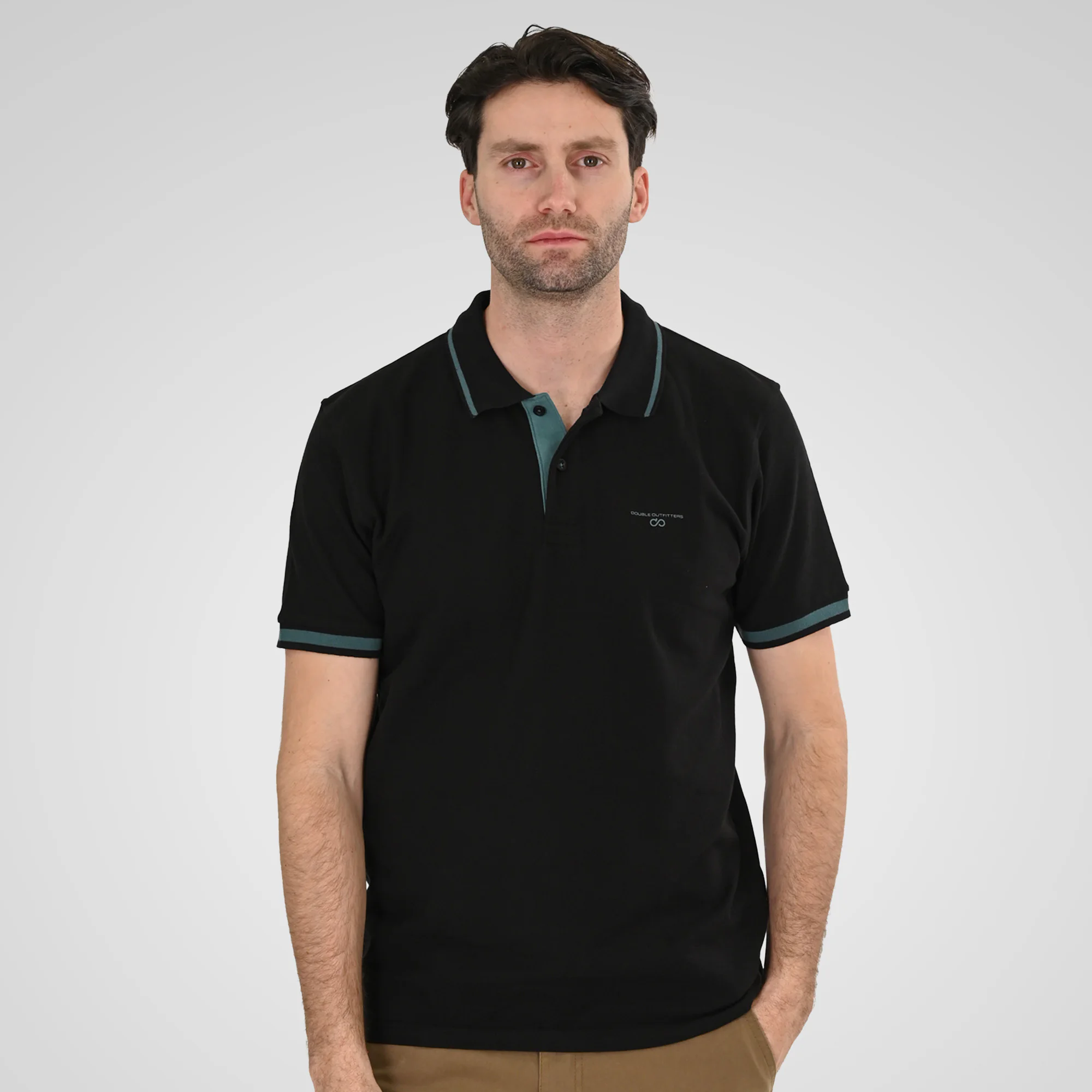 Double Polo Pique 261PS-3035 Black