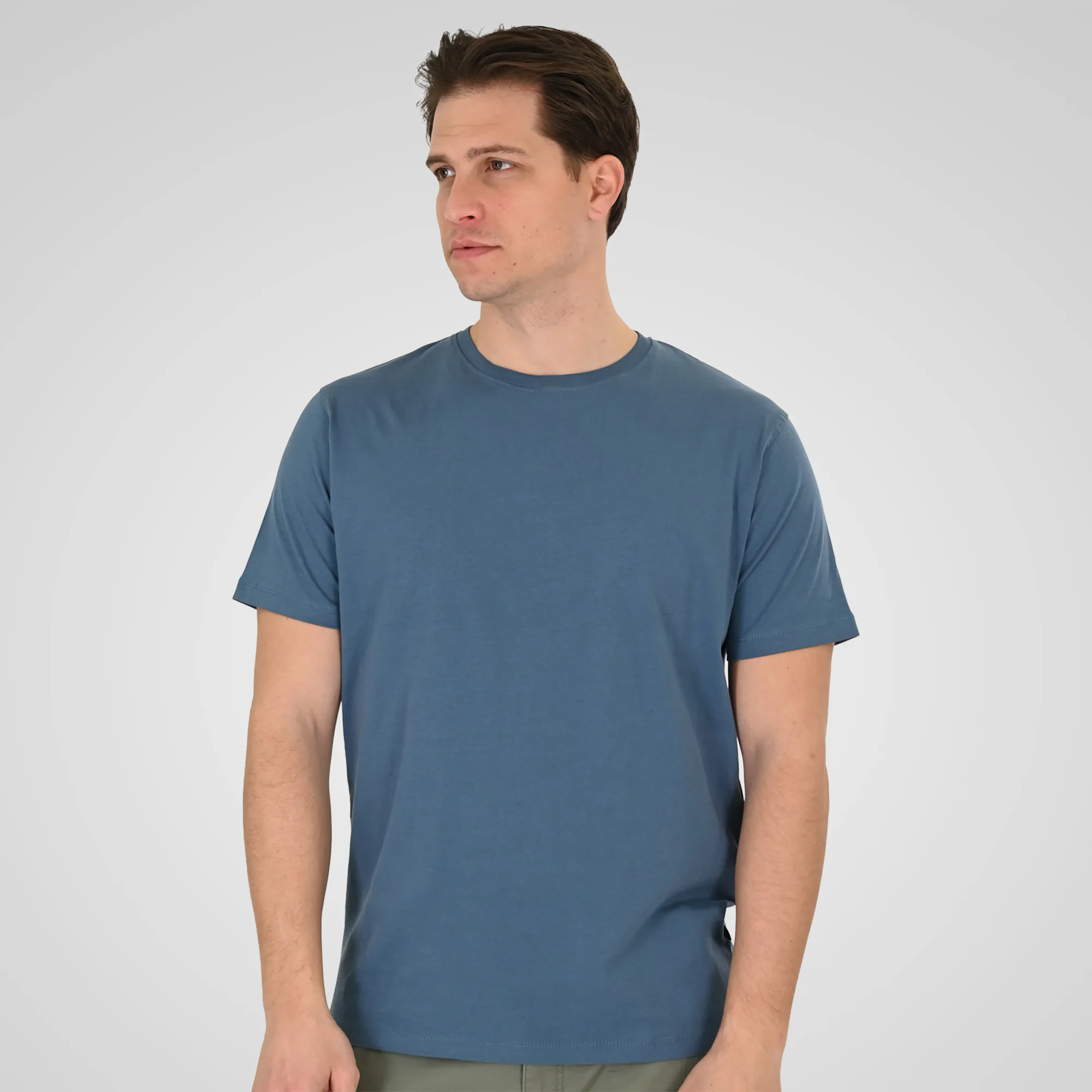 Double Κοντομάνικο Μπλουζάκι 261TS-9133 Dusty Blue