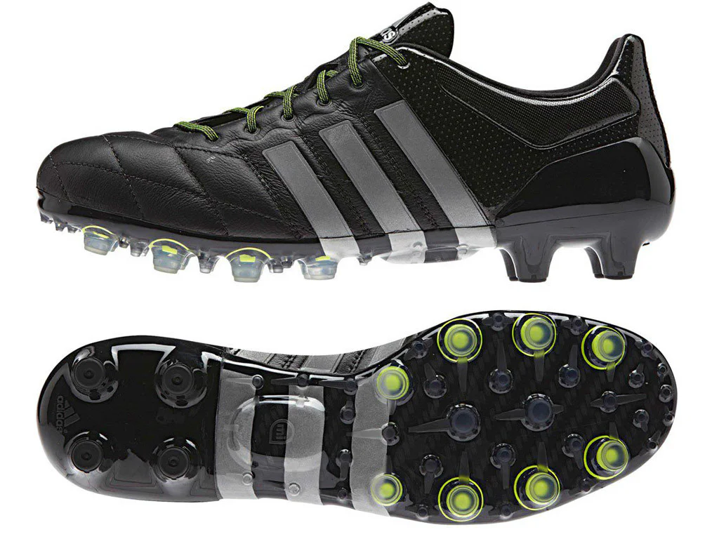 B32819 Adidas Ace 15.1 FG/AG Leather (cblack/silvmt/syello)
