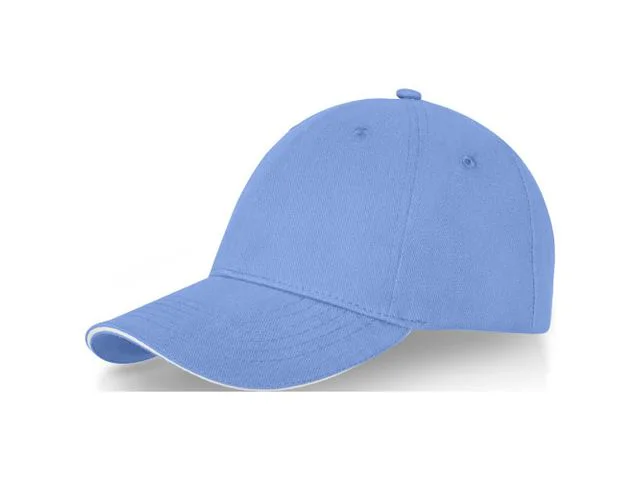 Elevate 6 Panel Cap Black Ciel(Με δυνατότητα εκτύπωσης)