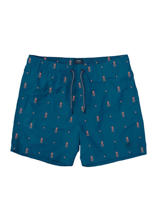 MTS-126VA Double Swim Shorts Μεγάλα μεγέθη (Πετρόλ)