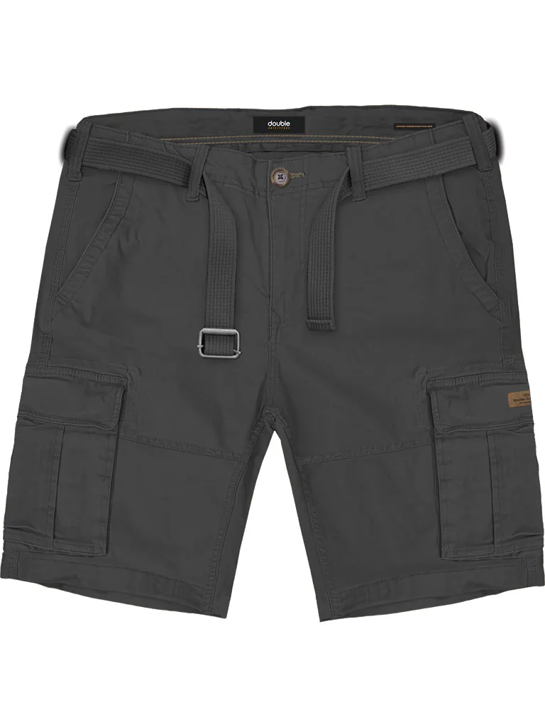 MSHO-711A Double Shorts Cargo With Belt (Μεγάλα Μεγέθη) Anthracite