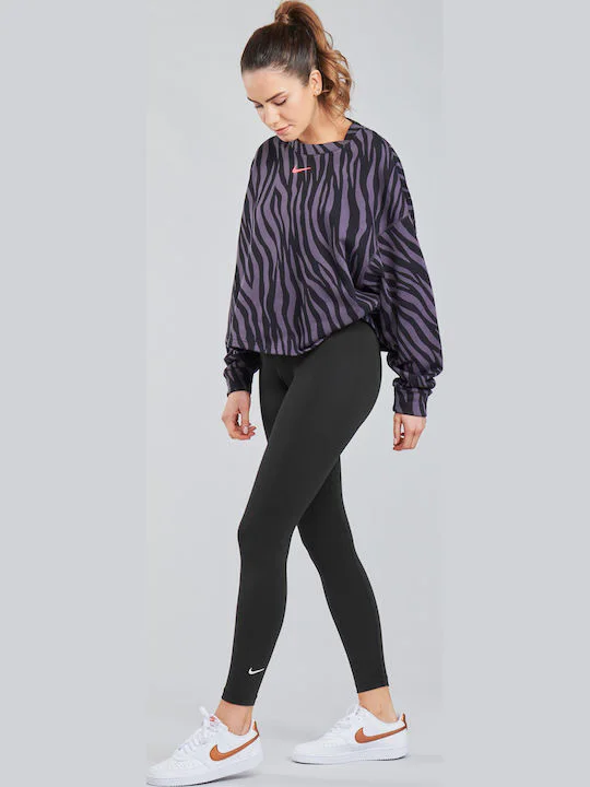 NikeSportswear Essential Training Γυναικείο Cropped Κολάν Ψηλόμεσο Μαύρο CZ8532-010