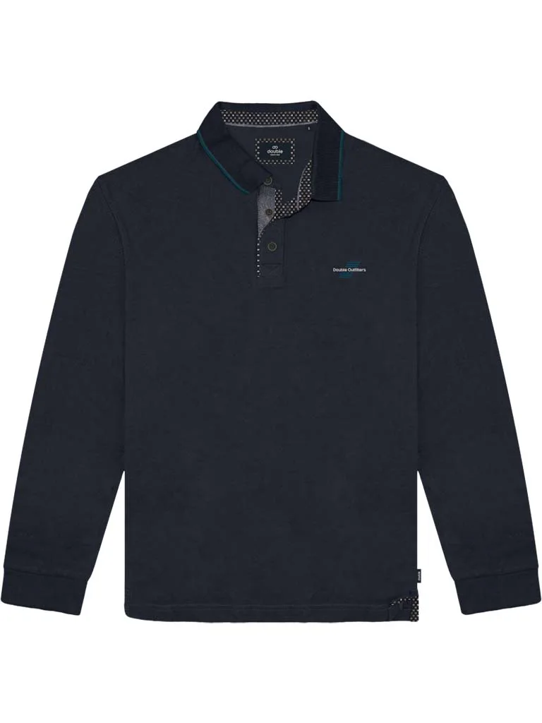 PS-3002A Double T-Shirts Polo Pique (Μεγάλα Μεγέθη) Navy