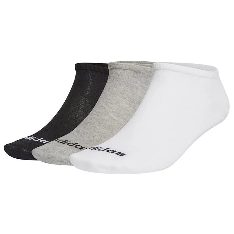 GE6137 Adidas Low Cut 3 PK (black/grey/white)
