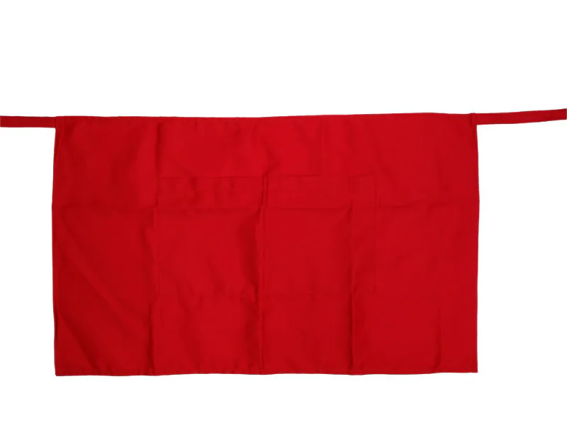 Apron 01 Ποδιά Μαγείρων κοντή (πάνω από το γόνατο) Χρώμα Κόκκινο