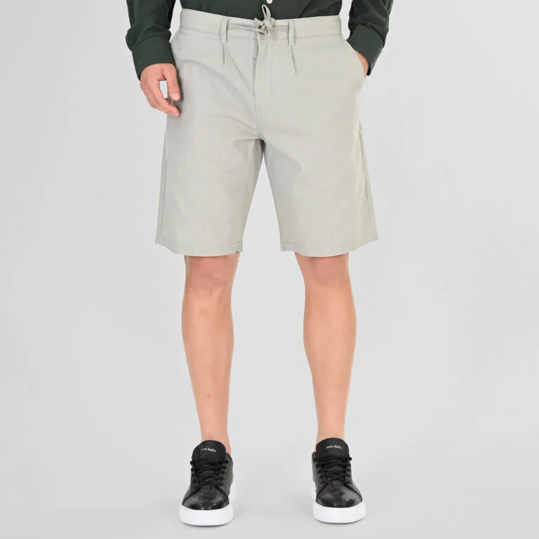 Rebase Ανδρική Λινή Βερμούδα 261RMSHO-7046 Smoke Green