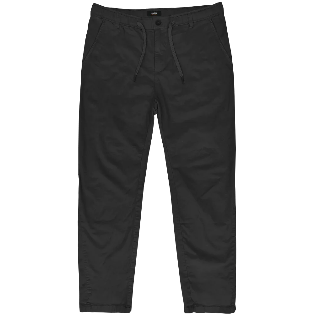 CP-418A Double Pants With Elastic Waistband (Μεγάλα Μεγέθη) Black