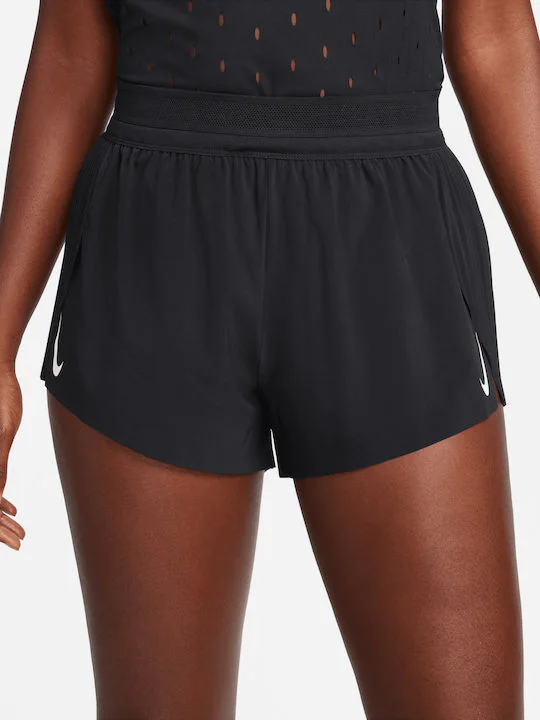 FN 2328-010 Nike Aeroswift Γυναικείο Σορτς Dri-Fit Μαύρο/Λευκό