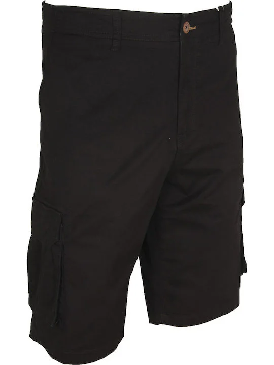 Double Ανδρικη Βερμούδα Cargo MSHO-143A Black