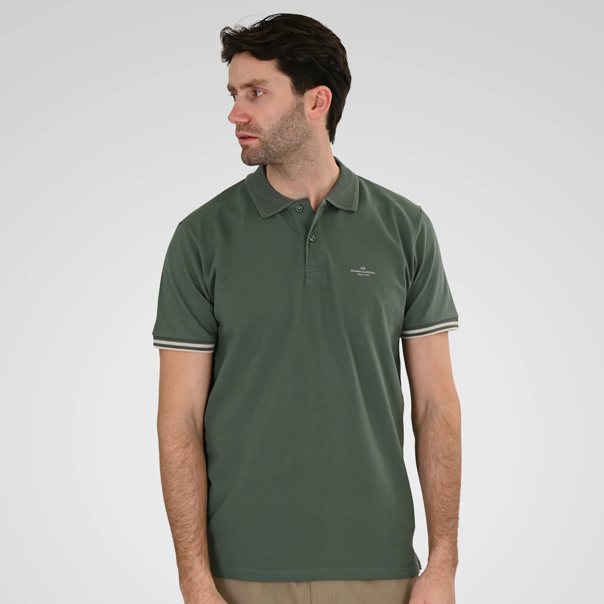 Double Ανδρικό Μπλουζάκι Polo  261PS-3072 Agate-Green