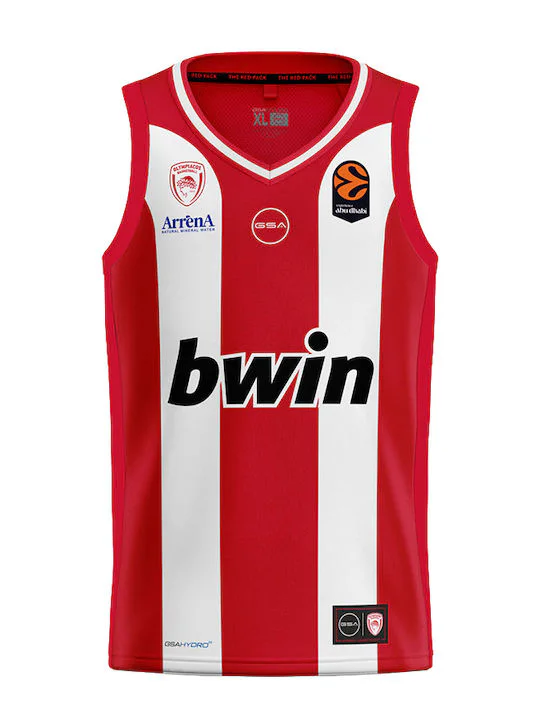 GSA Olympiacos B.C. Official Euroleague Home 25/26  Fournier Ανδρική Φανέλα Εμφάνισης Μπάσκετ GT42501