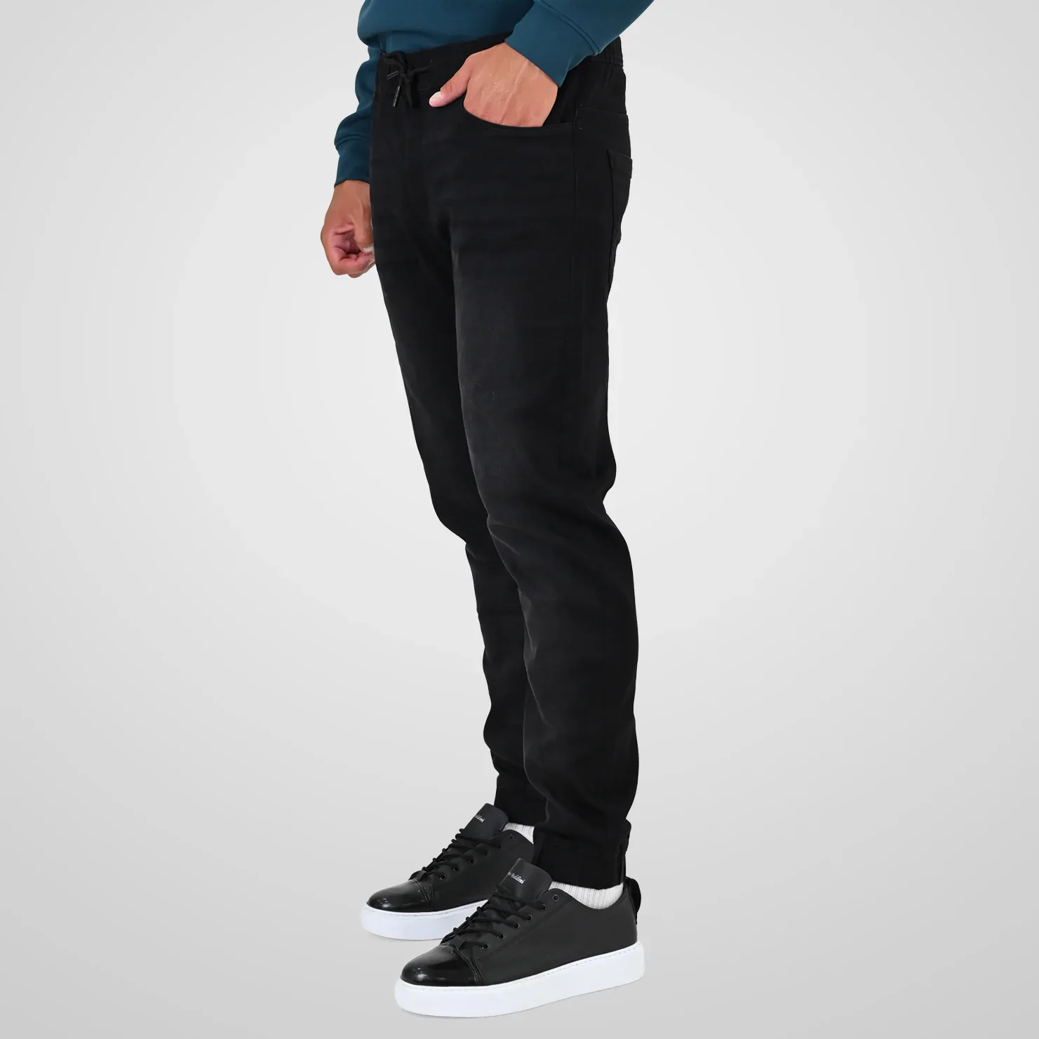 Double Casual Pants 262FP-4133 Black