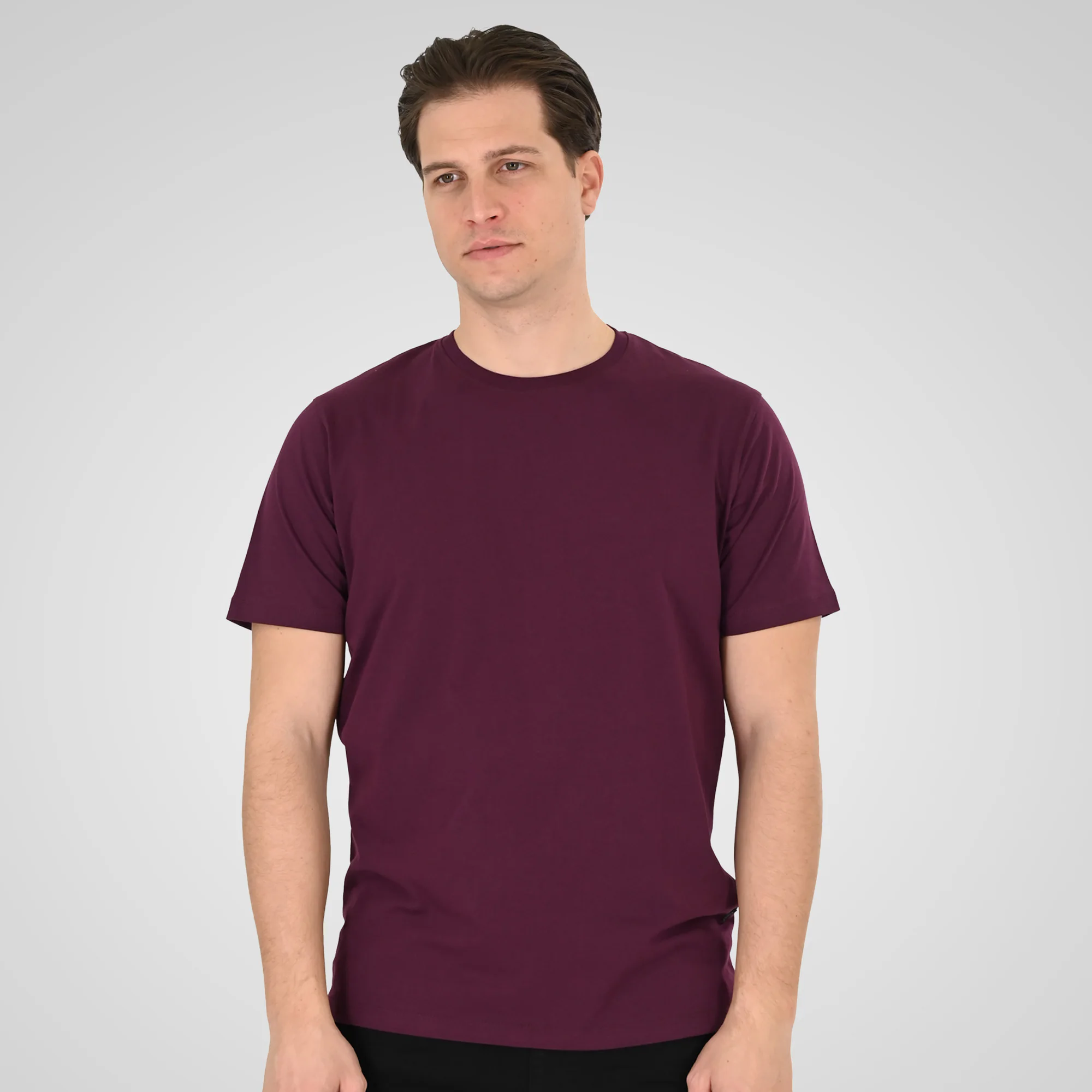 Double Κοντομάνικο Μπλουζάκι 261TS-9133 DK Rasberry