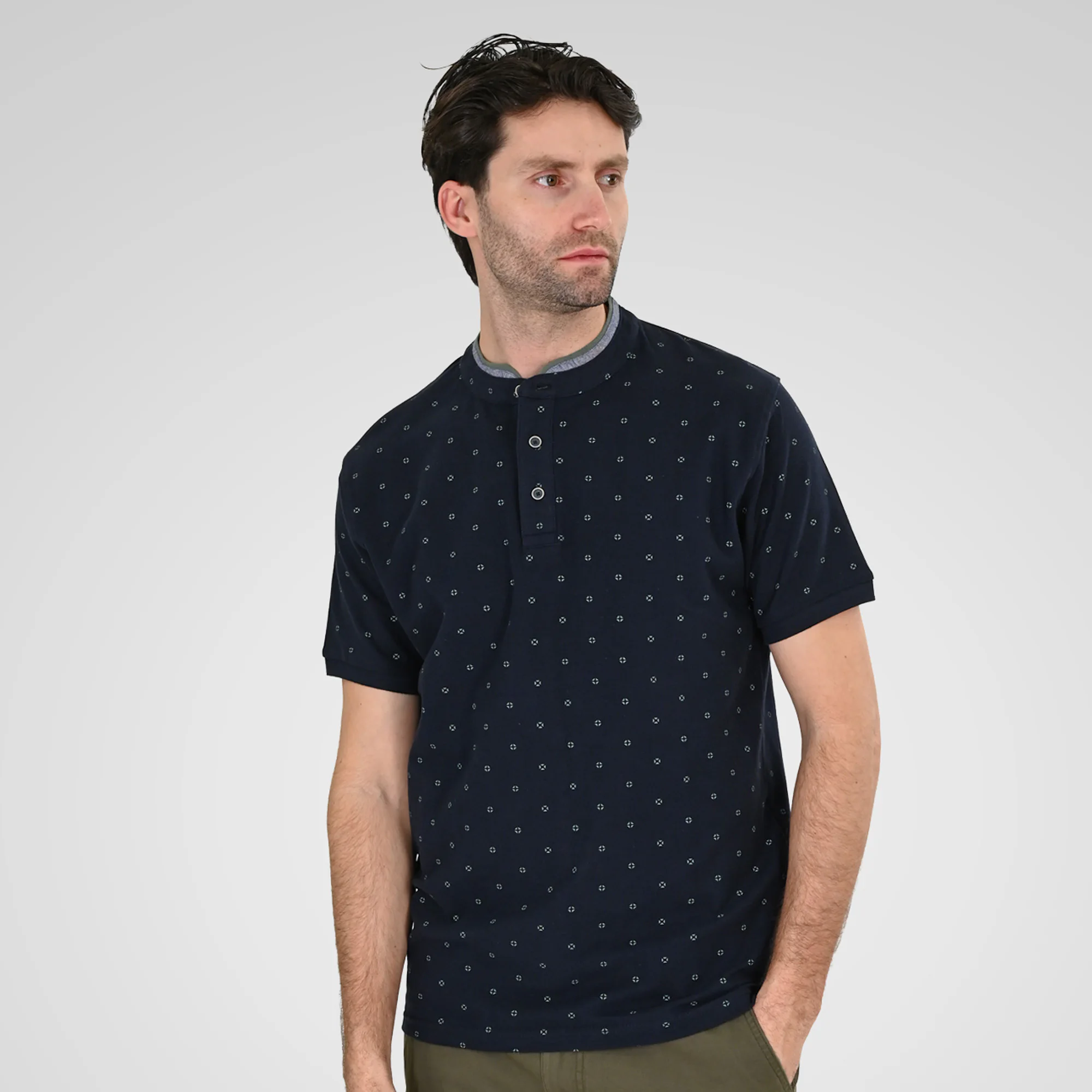 Double Ανδρικό Μπλουζάκι Polo 261PS-3082 Navy