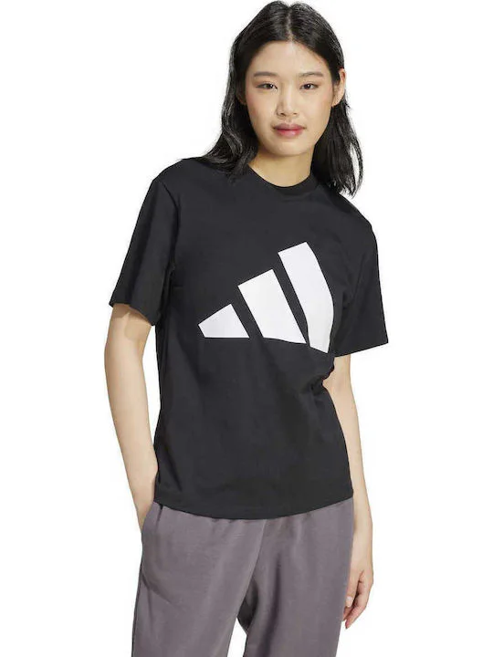 Adidas Essentials Big Logo Γυναικείο Αθλητικό T-shirt Μαύρο JC5724