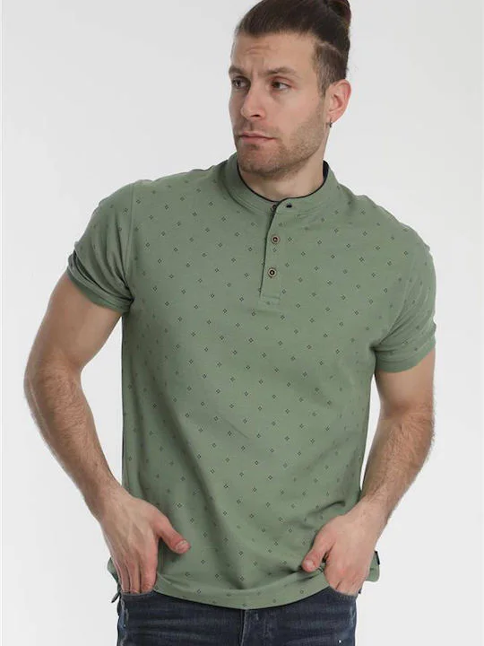 Double Ανδρικό Polo T-shirt PS-298Α Green