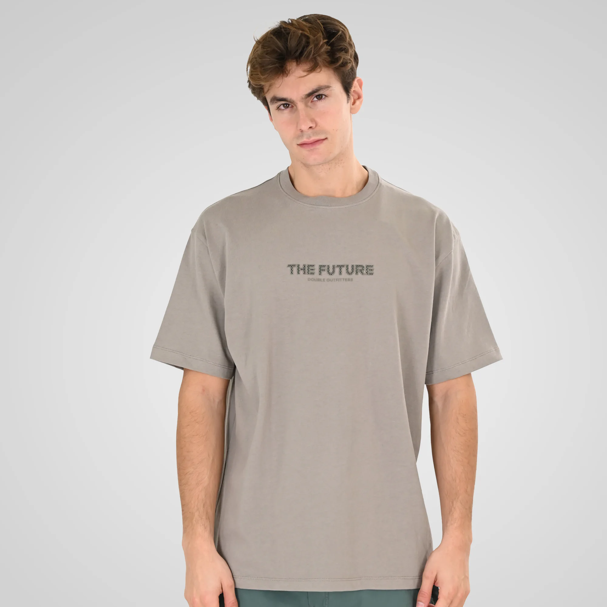 Double Κοντομάνικο Μπλουζάκι 261TS-9141 LT Grey