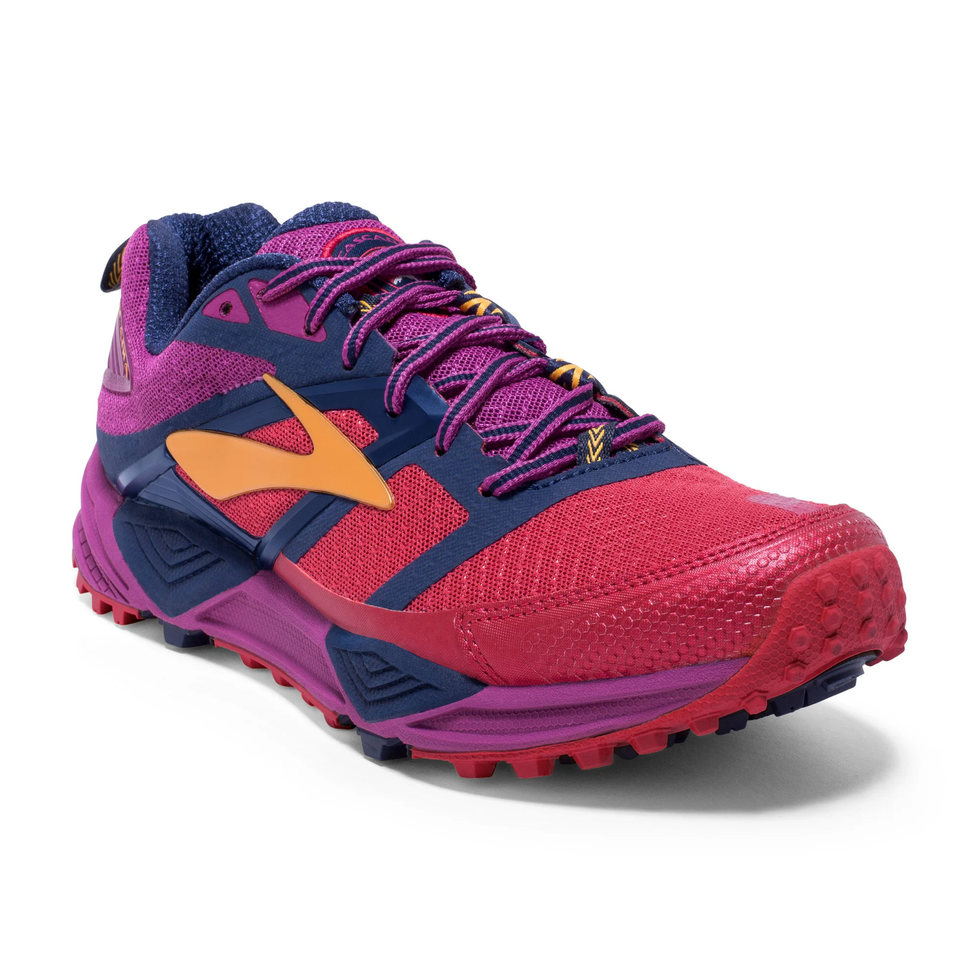 Brooks Cascadia 12 Trail Γυναικεία Αθλητικά Παπούτσια Trail Running 120233-1B644 (Poppy Red/Peacot/Baton Rouge)